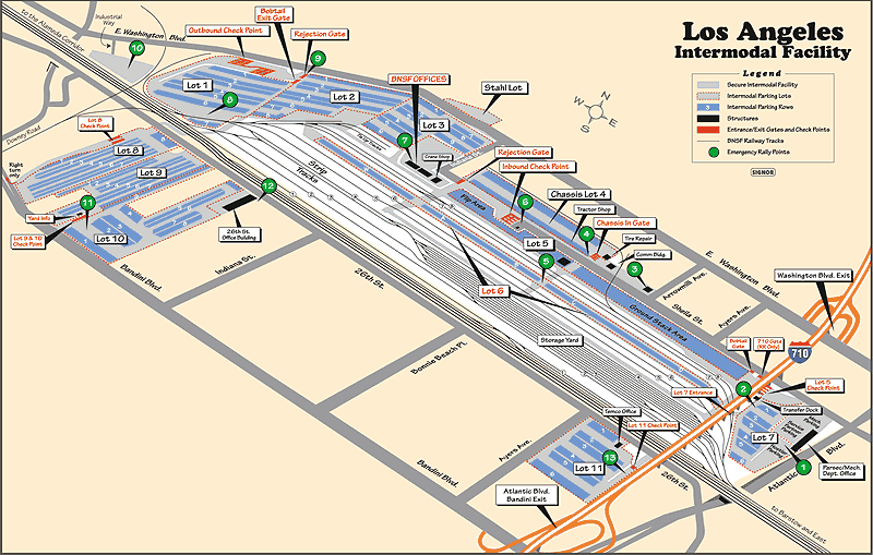 BNSF Railway officials reported that its Los Angeles Hobart Intermodal Facility set a record for on-time performance and safety.