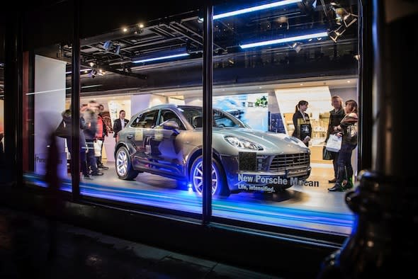 Porsche Macan at Harrods