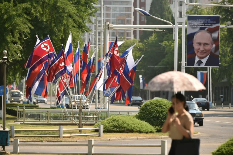 Russian President Vladimir Putin made a high-profile visit to North Korea on Wednesday (KIM Won Jin)