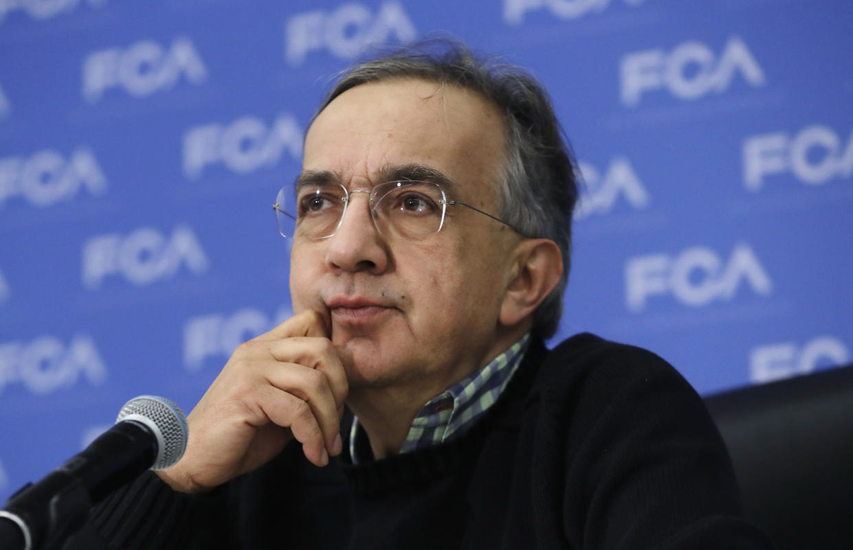 Fiat-Chrysler CEO Sergio Marchionne: It wasn’t Trump. (Source: AP Photo/Carlos Osorio)