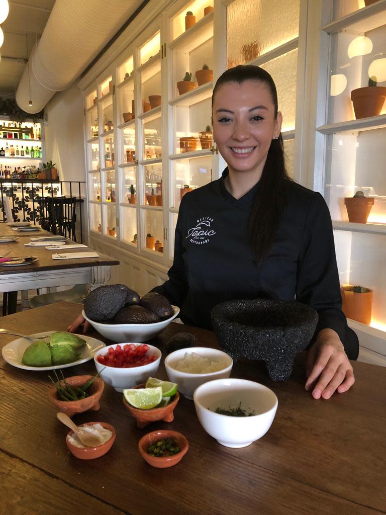 La chef Sara Herrera, en Tepic. Foto: restaurante Tepic.