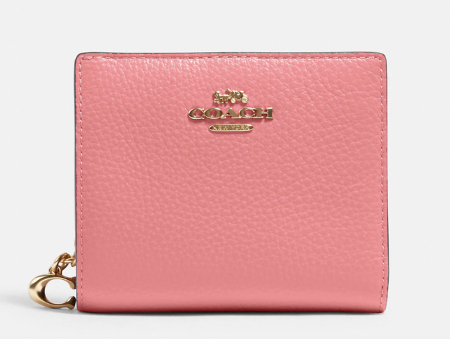 Coach Light Khaki Logo Floral Corner-Zip Wristlet, Best Price and Reviews