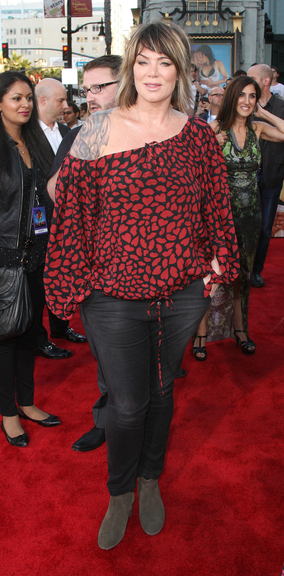 HOLLYWOOD, CA - JULY 17: Actress Mia Michaels attends the Premiere Of Summit Entertainment's "Step Up Revolution" at Grauman's Chinese Theatre on July 17, 2012 in Hollywood, California. (Photo by Frederick M. Brown/Getty Images)