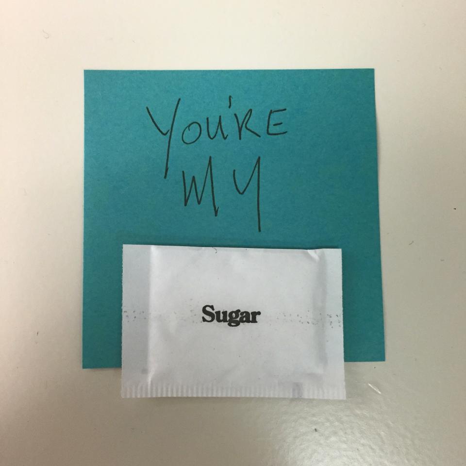 "Love note&nbsp;found on my desk at the end of the day."