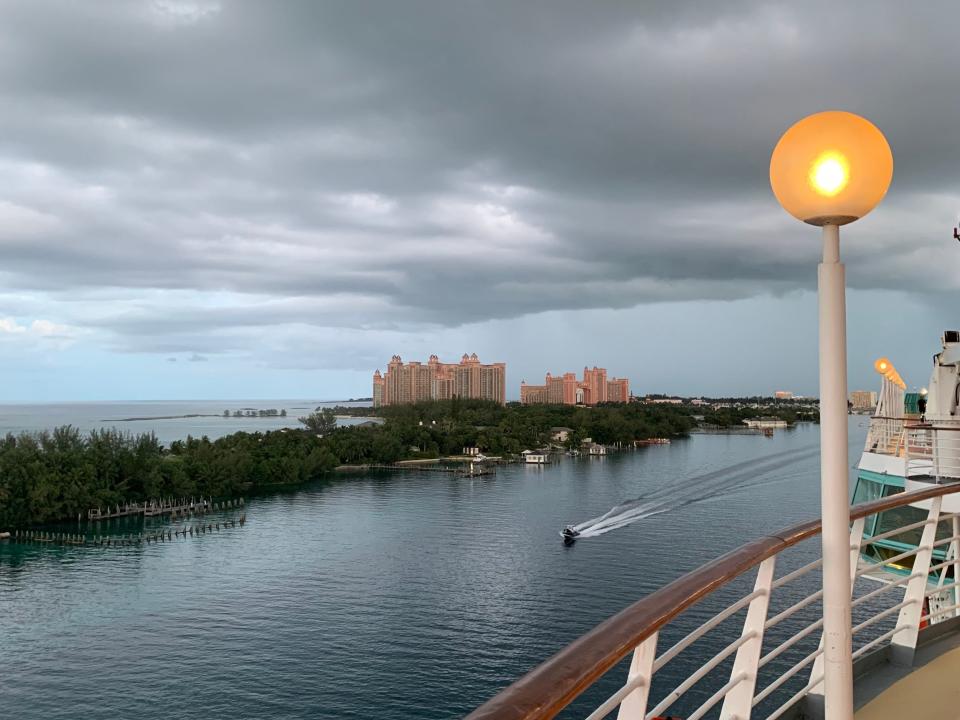 A view of Nassau from the ship