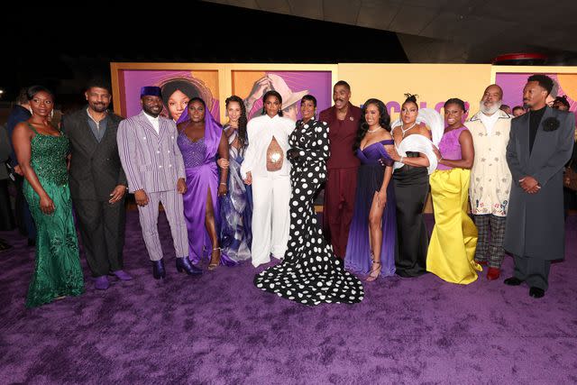 <p>Christopher Polk/Variety via Getty</p> Adetinpo Thomas, Deon Cole, Brenda Russell, Blitz Bazawule, Danielle Brooks, Alice Walker, Alicia Keys, Ciara and Fantasia Barrino-Taylor, Colman Domingo, Gabriella Wilson aka H.E.R., Taraji P. Henson, Phylicia Pearl Mpasi, David Alan Grier and Corey Hawkins of 'The Color Purple'