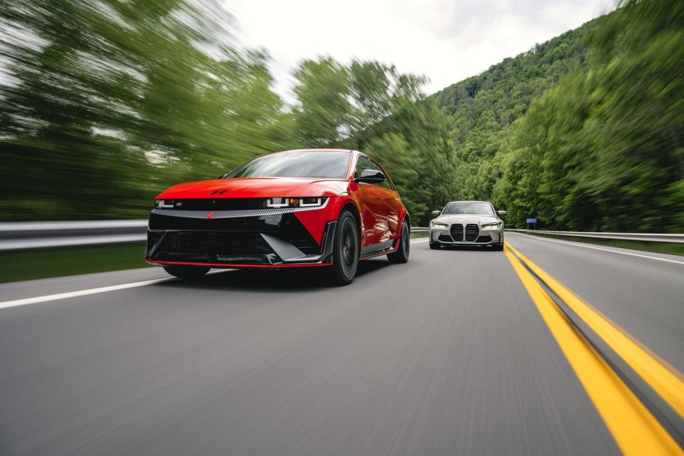 bmw m3 and hyundai ioniq 5 n