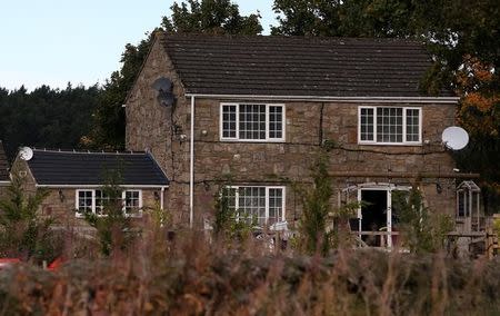 An exterior view of Simon Dowson's home in Consett, Britain, September 30, 2016. Picture taken September 30, 2016. REUTERS/Scott Heppell/Files