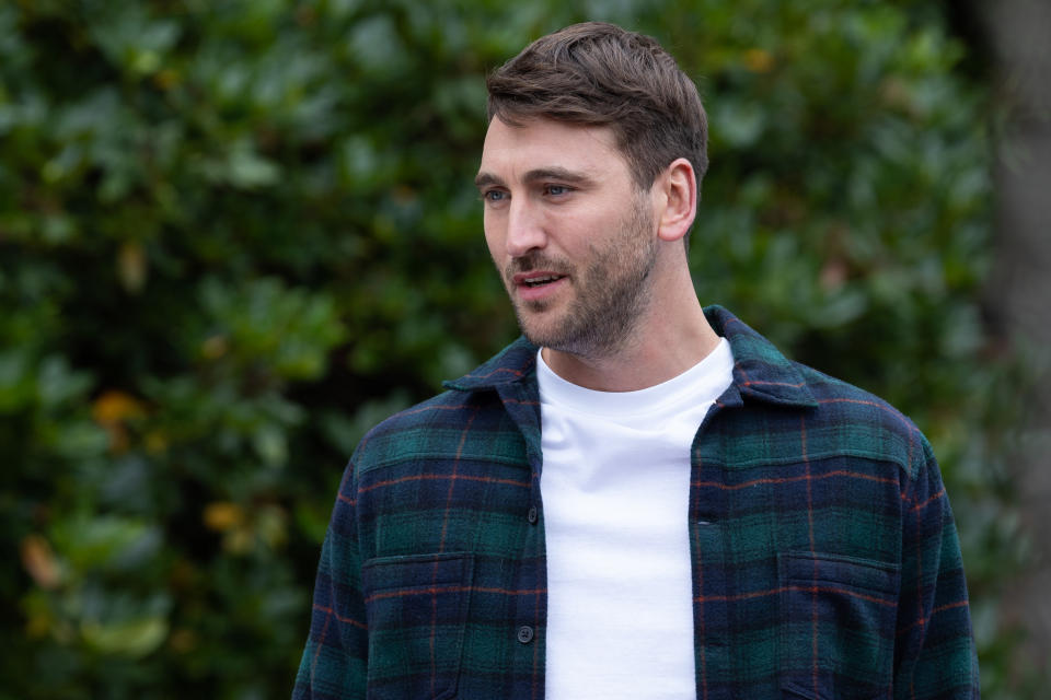 Damon Kinsella is rocked by Liberty's confession in Hollyoaks.