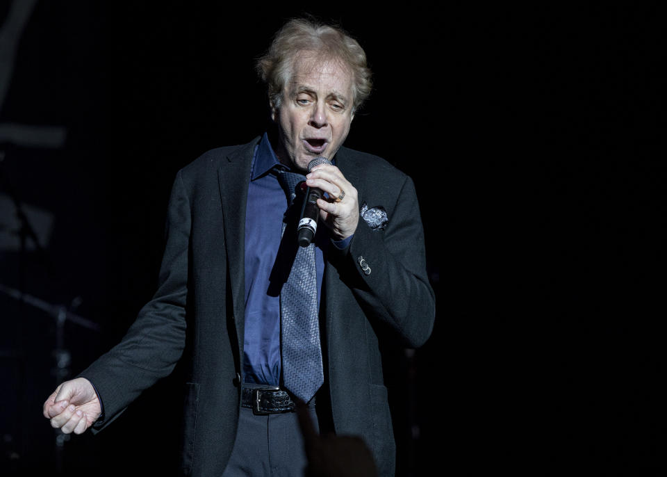 Eddie Money performs at DTE Energy Music Theater on May, 2019 in Clarkston, Michigan.