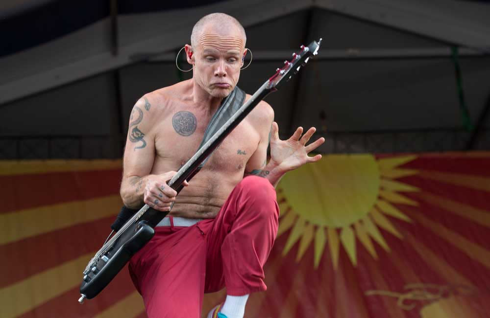 Flea regrets the way their self-titled album was made credit:Bang Showbiz