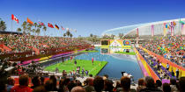 <p>Archery at LA Stadium. (Photo courtesy of LA2028) </p>