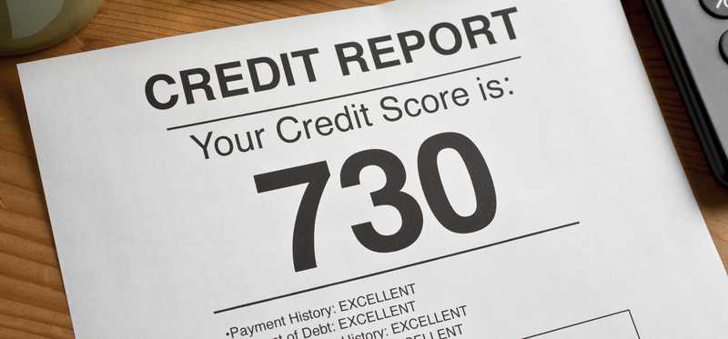 Credit score of 730.