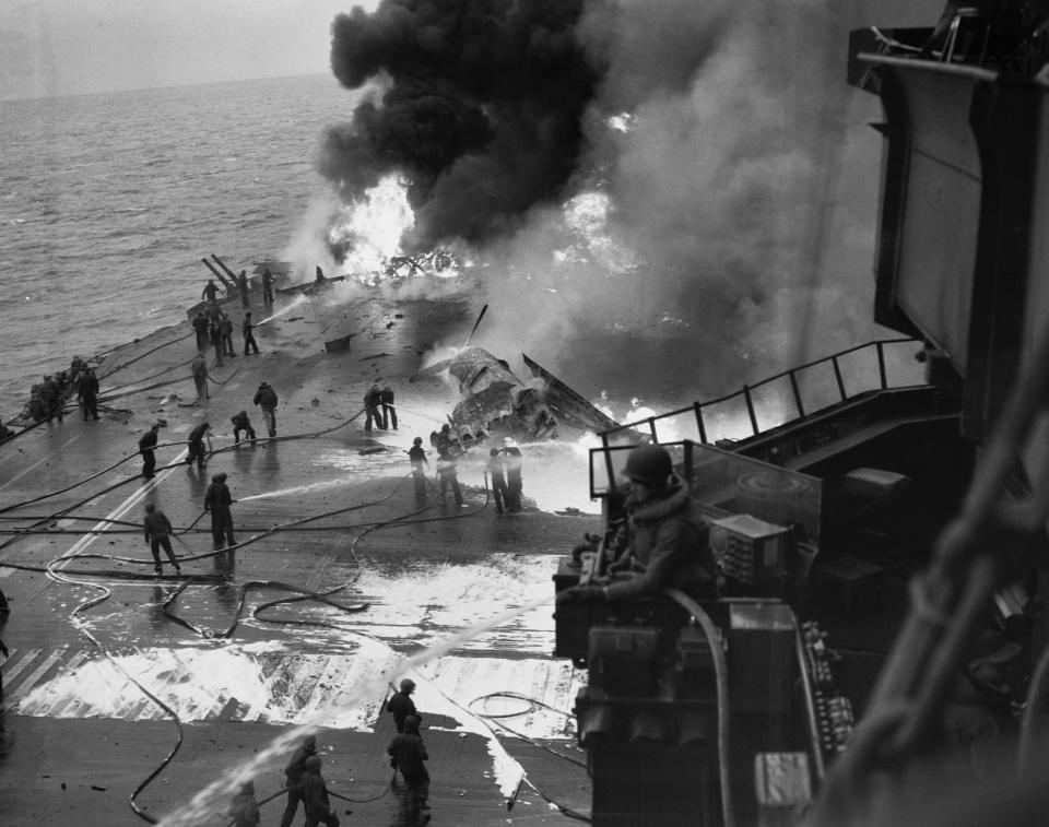 Navy aircraft carrier Saratoga Iwo Jima