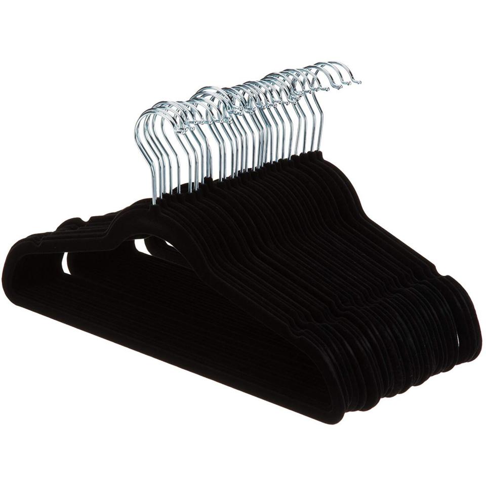 AmazonBasics Velvet Hangers 50-Pack