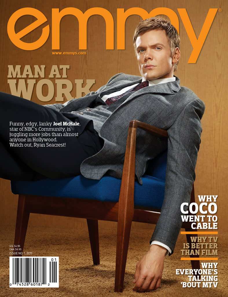 Joel McHale in Emmy Magazine