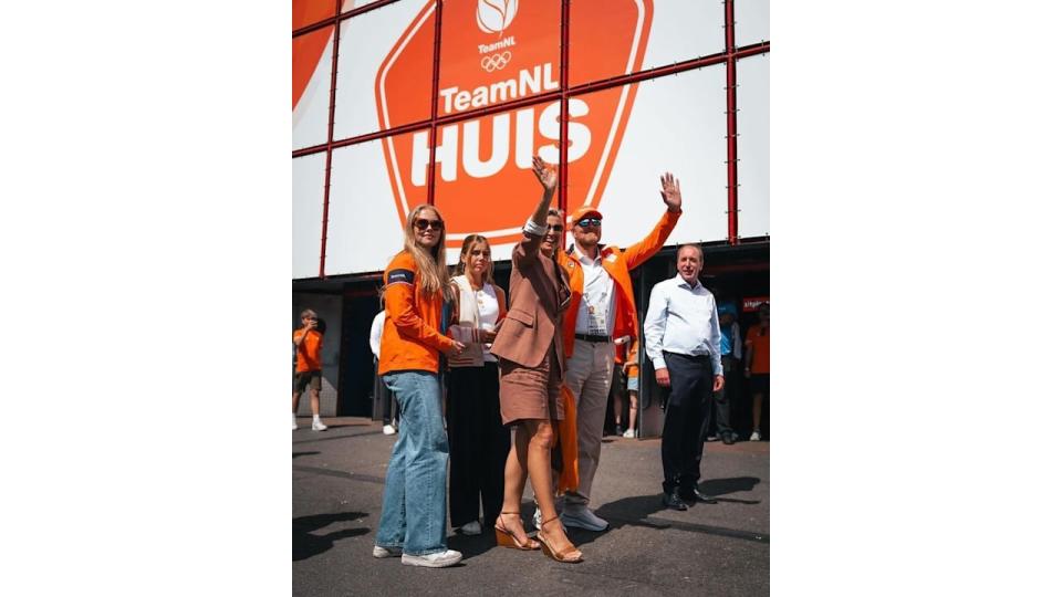 Maxima supported Dutch athletes at the Olympics on Monday