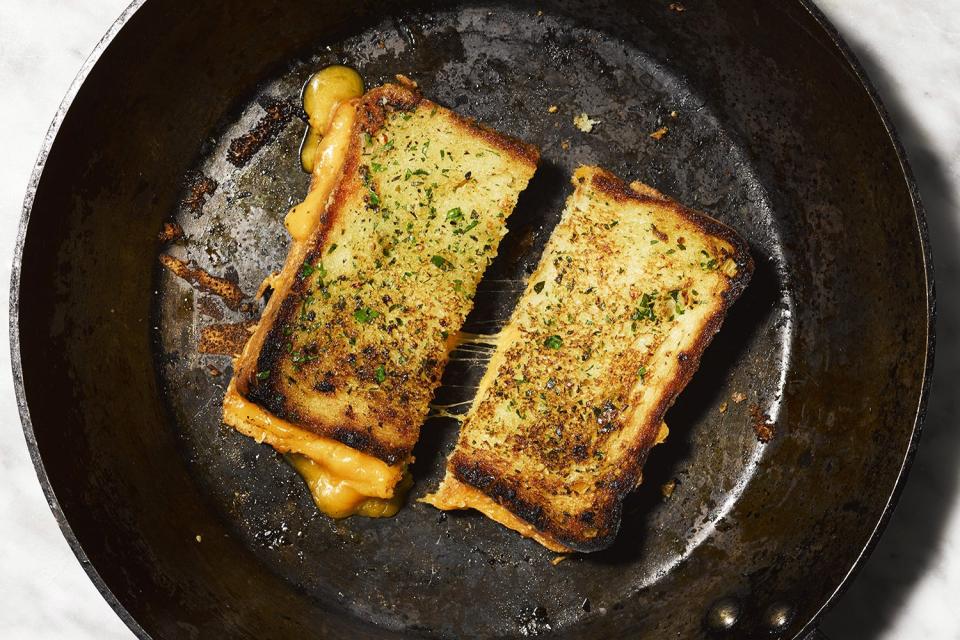 Garlic bread grilled cheese. Enough said.