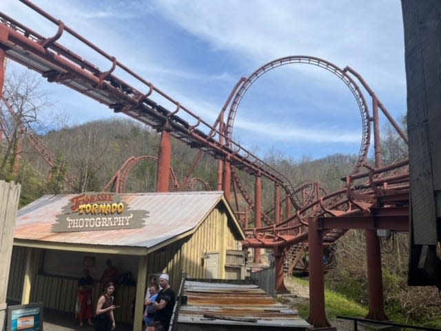 Dollywood's Tennessee Tornado rollercoaster.