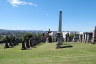 This undated photo provided by Glasgow City Marketing Bureau shows the Necropolis in Glasgow, Scotland, regarded as one of the most significant cemeteries in Europe. The immense Victorian monument garden of 37 acres provides a stunning elevated view of the city and is the final resting place of more than 50,000 people, many of them notable. Free walking tours are offered. (AP Photo/Glasgow City Marketing Bureau)