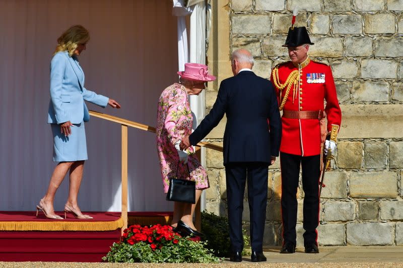 U.S. President Biden and first lady meet Britain's Queen Elizabeth at Windsor Castle