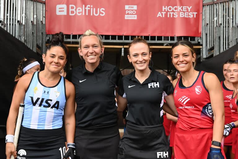 María José Granatto lució la cinta de capitana de las Leonas en la victoria ante Estados Unidos