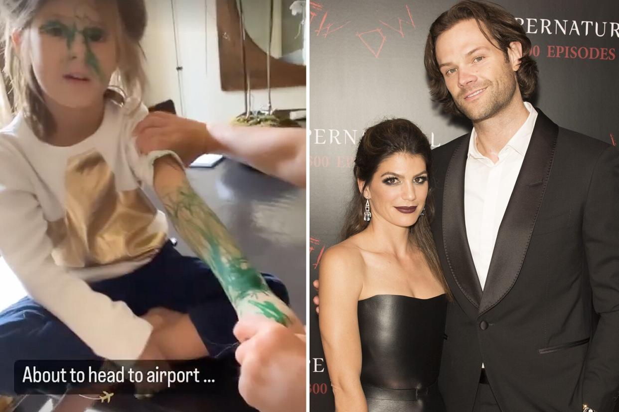 Jared Padalecki's Wife Genevieve Shares Look at Daughter Odette Covered as Family Prepares to Travel