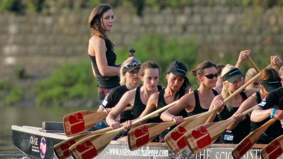 Kate leading her rowing team