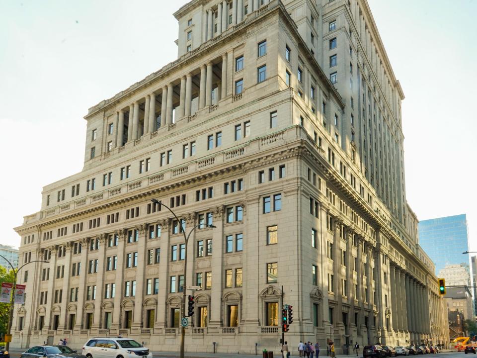 A historical building in Montreal