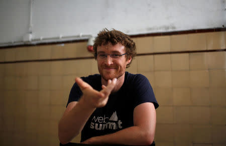 Paddy Cosgrave, co-founder of Web Summit, poses for a portrait after an interview with Reuters in Lisbon, Portugal, September 21, 2016. REUTERS/Rafael Marchante