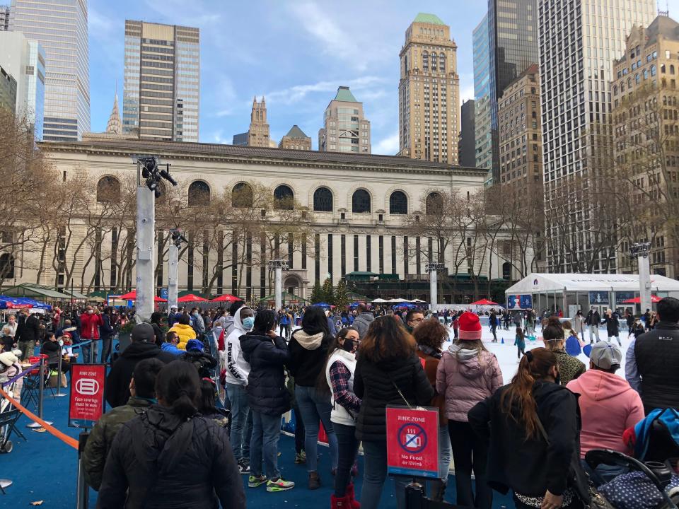 christmas shopping bryant park