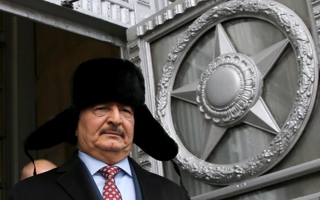 General Khalifa Haftar in Moscow in November - Maxim Shemetov/Reuters