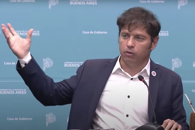 El gobernador bonaerense Axel Kicillof