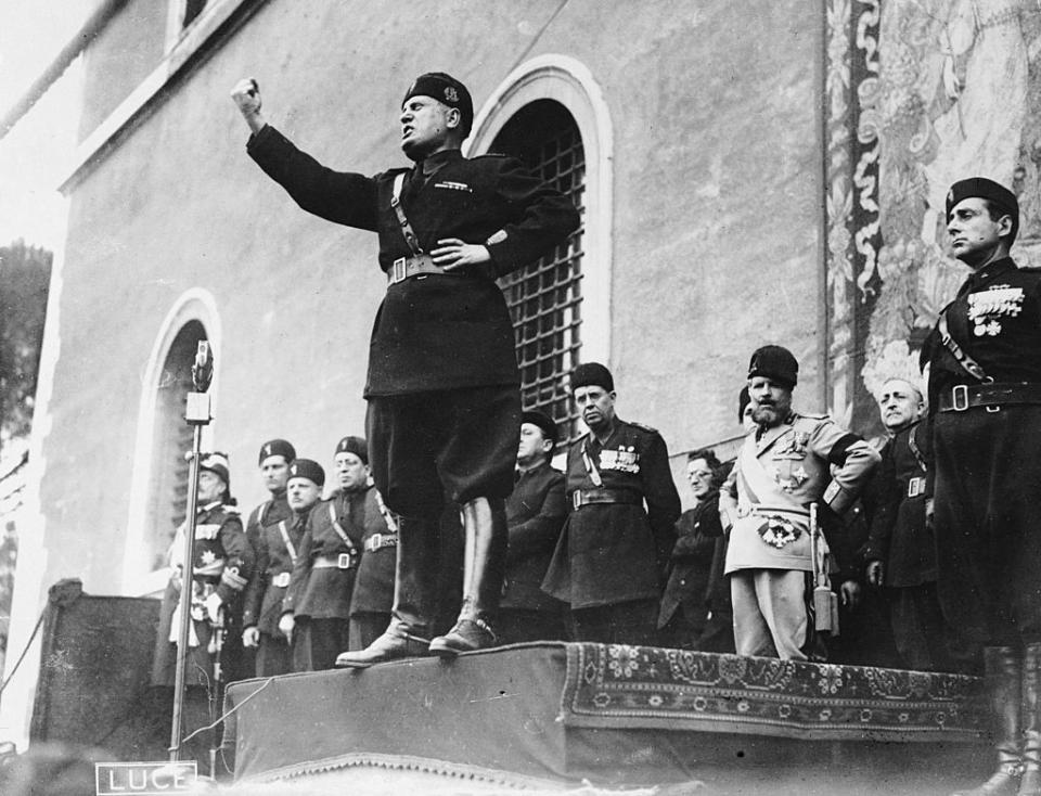 Benito Mussolini en 1935