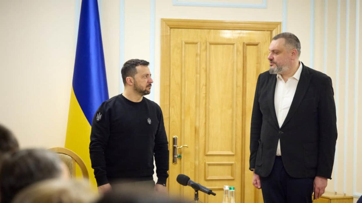 Ukrainian President Volodymyr Zelenskyy (left) and Oleksandr Lytvynenko (right), the newly-appointed Secretary of Ukraine’s National Security and Defence Council. Photo: Ukrainian President’s Office