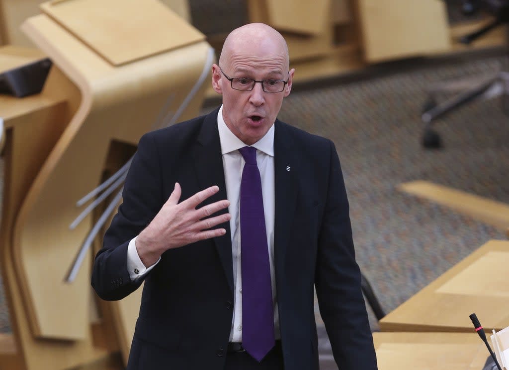 John Swinney said replacing the Act was unnecessary (Fraser Bremner/PA) (PA Wire)