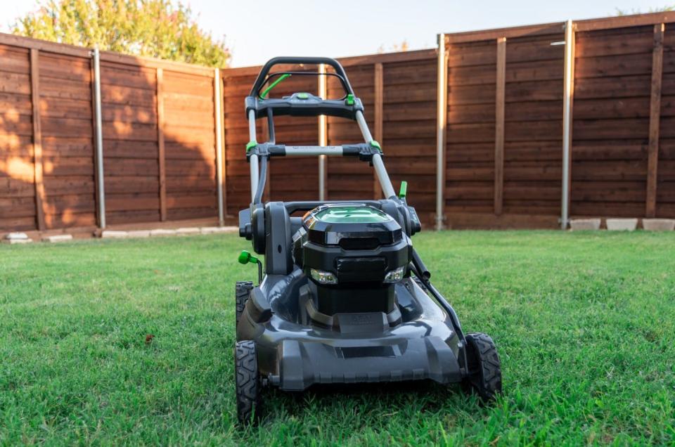 Electric lawn tools like this lawn mower — quieter, cleaner, easier to maintain and more sustainable — will be available for trial in Holland on June 10, hosted by Holland Board of Public Works and Visser Ace Hardware.