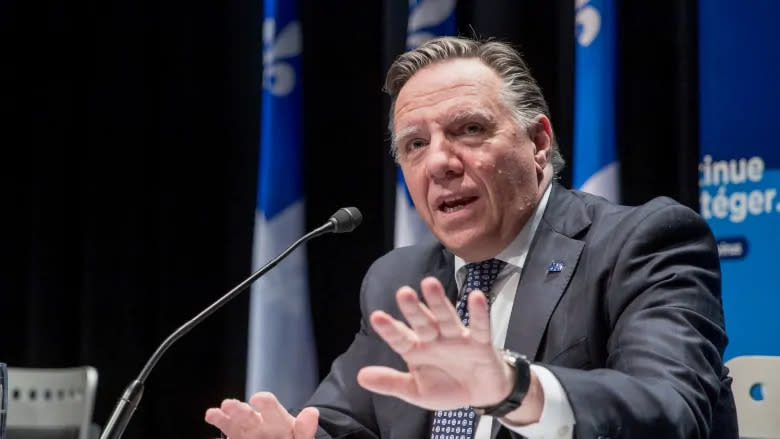 Quebec Premier François Legault's government waded into the debate over the suspension of a University of Ottawa professor over her use of the N-word in class. (Marco Campanozzi/The Canadian Press/Pool)
