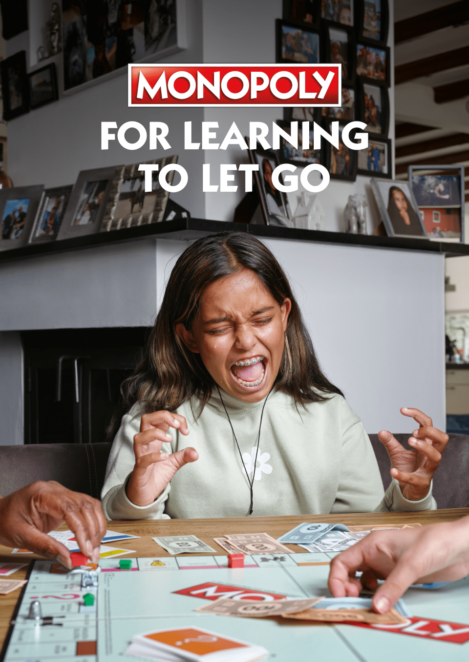 angry kids playing monopoly