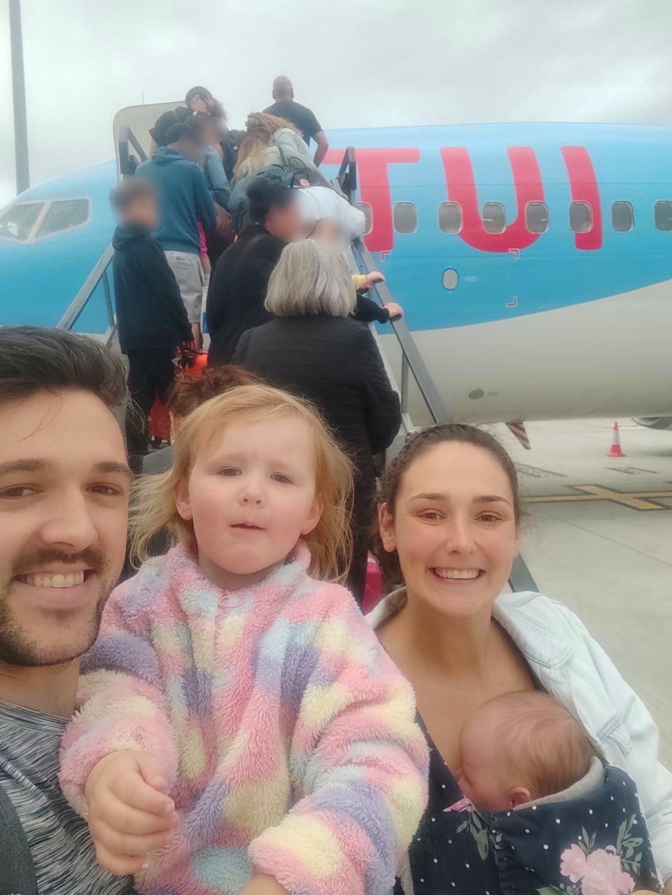 Chelsea Williams and her family flew on the TUI flight for their holiday to Spain. (Kennedy News)