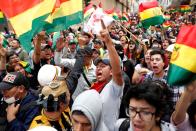 Protest against Bolivia's President Evo Morales in La Paz