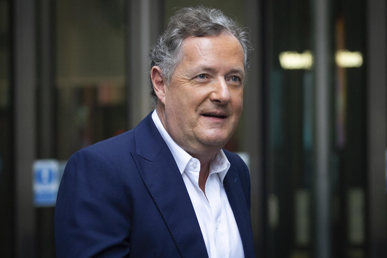 Photo by: zz/KGC-254/STAR MAX/IPx 2022 1/16/22 Piers Morgan is seen on January 16, 2022 outside the BBC Broadcasting House Studios in London, England, UK.