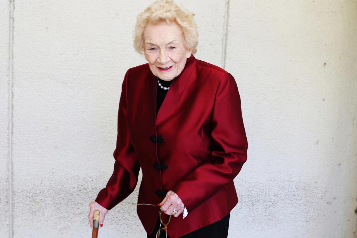 Mandatory Credit: Photo by Jennifer Sinco Kelleher/AP/Shutterstock (10456742c) Native Hawaiian heiress Abigail Kawananakoa poses outside a Honolulu courthouse, on . A judge says Kawananakoa, 93, doesn't need a guardian to take care of her but he's ordering a hearing to determine whether she needs a conservator to manage her $215 million trust. Her wealth has been tied up in a legal battle since she suffered a stroke in 2017 Last Hawaiian Princess, Honolulu, USA - 25 Oct 2019