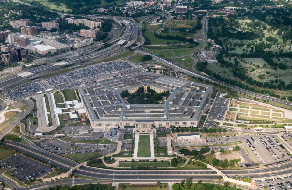 An aerial view of the Pentagon on Tuesday, June 30, 2020. / Credit: Photo By Bill Clark/CQ-Roll Call, Inc via Getty Images