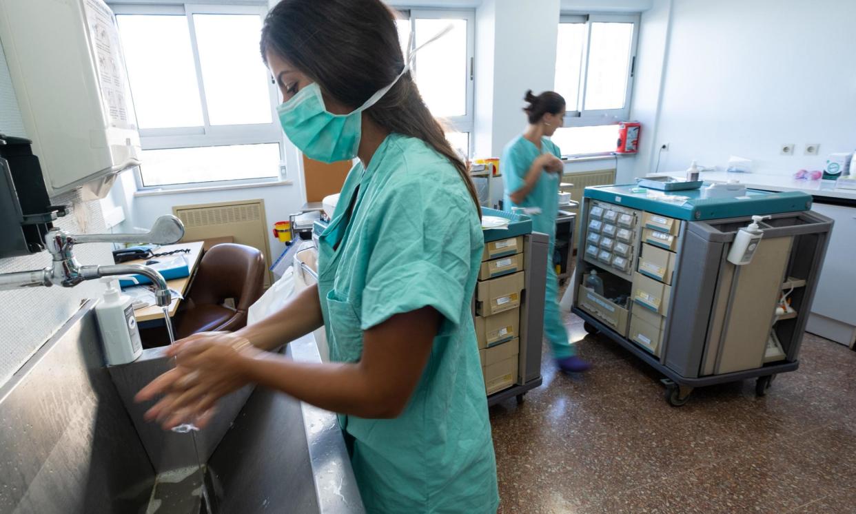 <span>Health and care worker visas are dependent on job offers, which puts employers in an ‘incredible position of power’, says an expert on migrant workers’ rights. </span><span>Photograph: Sergio Azenha/Alamy</span>
