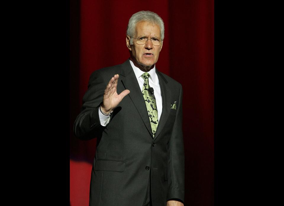 The longtime "Jeopardy" host suffered a <a href="http://www.huffingtonpost.com/huff-wires/20071211/alex-trebek/" target="_hplink">minor heart attack</a> in 2007 at age 67, according to the AP. 