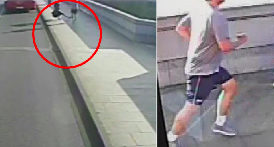 <em>The woman was seemingly pushed into the road by the jogger (Met Police)</em>