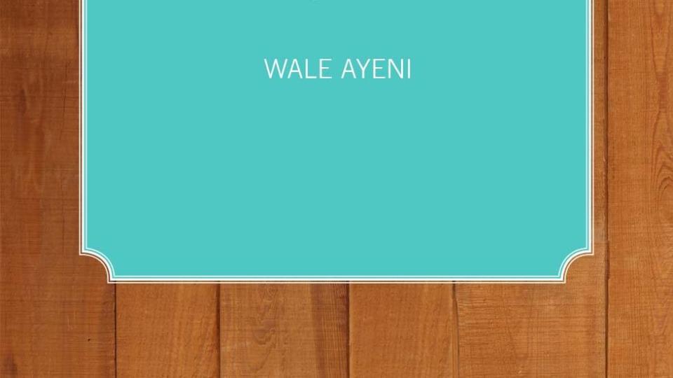 thanksgiving quotes wale ayeni