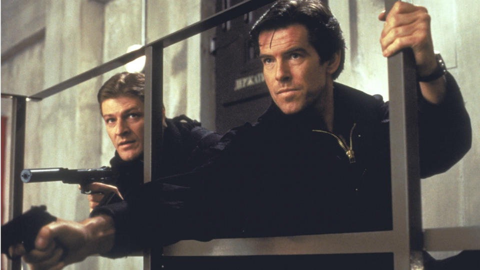 Sean Bean and Pierce Brosnan in GoldenEye (Credit: MGM/United Artists)