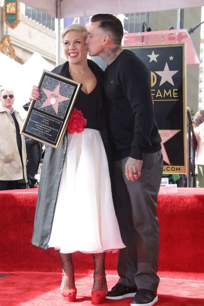 Pink and Carey Hart